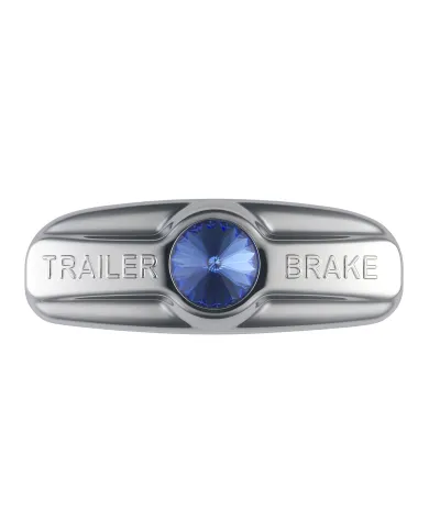 UP41992-Trailer Brake Cover W/Crystal For Freightliner Century 1996-2011, Columbia 2001-2017- Blue Crystal