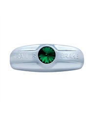 UP41994-Trailer Brake Cover W/Crystal For Freightliner Century 1996-2011, Columbia 2001-2017- Green Crystal