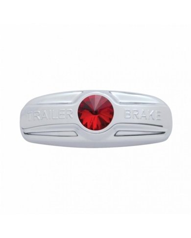 UP41996-Trailer Brake Cover W/Crystal For Freightliner Century 1996-2011, Columbia 2001-2017- Red Crystal