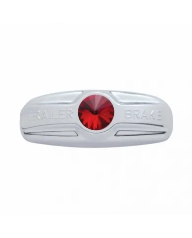 UP41996-Trailer Brake Cover W/Crystal For Freightliner Century 1996-2011, Columbia 2001-2017- Red Crystal