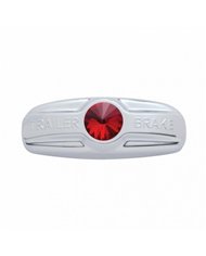 UP41996-Trailer Brake Cover W/Crystal For Freightliner Century 1996-2011, Columbia 2001-2017- Red Crystal