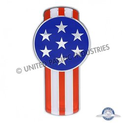 UP10966-Chrome Die Cast USA Flag Emblem