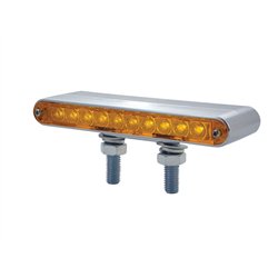 UP37630-20 LED 6-1/2" Double Face Light Bar - Amber & Red LED/Amber & Red Lens