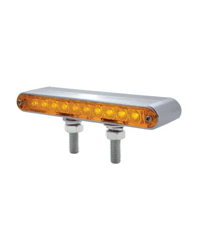 UP37632-20 LED 6-1/2" Double Face Light Bar - Amber LED/Amber Lens