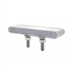 UP37633-20 LED 6-1/2" Double Face Light Bar - Amber LED/Clear Lens