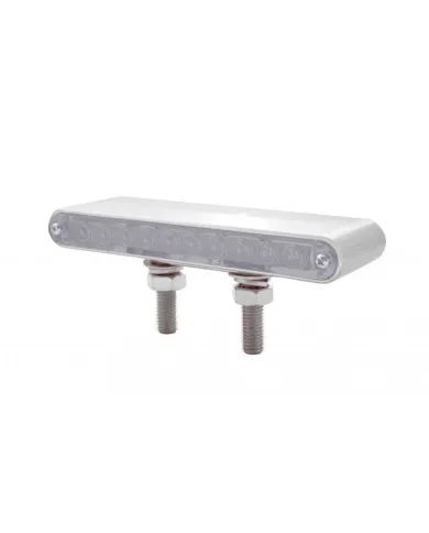 UP37633-20 LED 6-1/2" Double Face Light Bar - Amber LED/Clear Lens