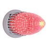 UP37684-40 Red LED Vintage Torpedo Flush Mount Light - Red LED/Red Lens