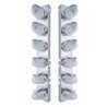 UP37700-SS Front Air Cleaner Bracket With 12X 19 LED Watermelon Lights & Visors For Peterbilt-Amber LED/Clear Lens