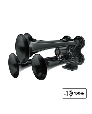 UP46144-4 Trumpet Mini Train Horn-Black