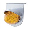 UP37721-Stainless Light Bracket With 19 LED Reflector Light & Visor - Amber LED/Amber Lens