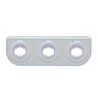UP37842-Stainless Light Bracket With 3X 3 LED 3/4" Mini Lights - White LED/Clear Lens