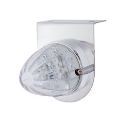 UP37882-Stainless Light Bracket With 19 LED Watermelon Light - Amber LED/Clear Lens