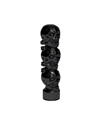 UP70537B-1/2"-13 Thread-On 3 Skull Candy Color Shift Knob-Glossy Black