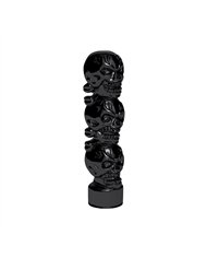 UP70537B-1/2"-13 Thread-On 3 Skull Candy Color Shift Knob-Glossy Black