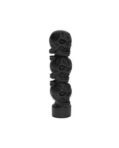 UP70538B-1/2"-13 Thread-On 3 Skull Candy Color Shift Knob-Matte Black