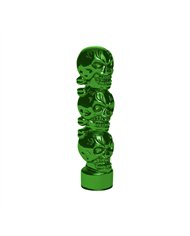 UP70540B-1/2"-13 Thread-On 3 Skull Candy Color Shift Knob-Emerald Green