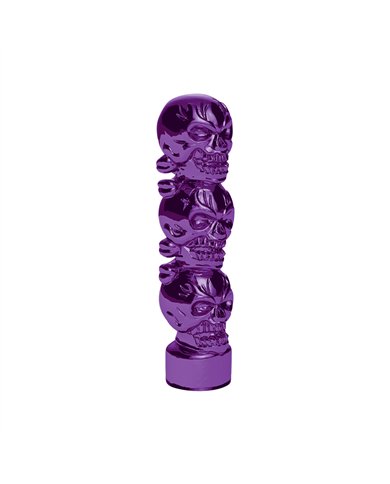 UP70542B-1/2"-13 Thread-On 3 Skull Candy Color Shift Knob-Candy Purple