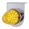 UP37885-Stainless Light Bracket With 19 LED Reflector Light - Amber LED/Amber Lens