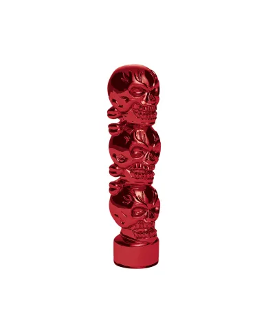 UP70543B-1/2"-13 Thread-On 3 Skull Candy Color Shift Knob-Candy Red