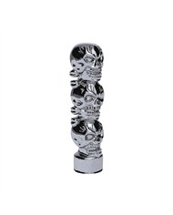 UP70544B-1/2"-13 Thread-On 3 Skull Candy Color Shift Knob-Liquid Silver