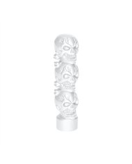 UP70545B-1/2"-13 Thread-On 3 Skull Candy Color Shift Knob-Pearl White