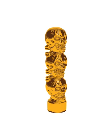 UP70546B-1/2"-13 Thread-On 3 Skull Candy Color Shift Knob-Electric Yellow