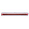 UP37925-12-3/4" Stainless Light Bracket With 19 LED 12" Light Bar - Red LED/Red Lens