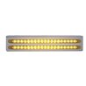 UP37928-12-3/4" Stainless Light Bracket With 2X 19 LED 12" Light Bars - Amber LED/Amber Lens