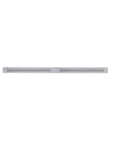 UP37935-25-5/16" Stainless Light Bracket With 2X 19 LED 12" Light Bars - Red LED/Clear Lens