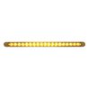 UP37940-19 LED 12" Reflector Turn Signal Light Bar With Bezel - Amber LED/Amber Lens