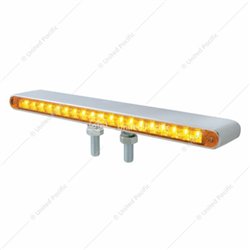 UP37944-38 LED 12" Reflector Double Face Light Bar - Amber & Red LED/Amber & Red Lens