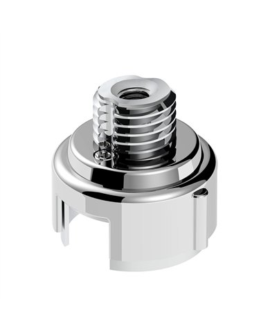 UP71055-M30X3.5 Thread-On Gearshift Adapter W/LED Mount For Eaton-Fuller 13/15/18 Speed-Liquid Silver