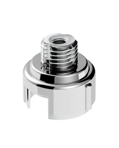 UP71055-M30X3.5 Thread-On Gearshift Adapter W/LED Mount For Eaton-Fuller 13/15/18 Speed-Liquid Silver