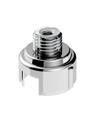 UP71055-M30X3.5 Thread-On Gearshift Adapter W/LED Mount For Eaton-Fuller 13/15/18 Speed-Liquid Silver