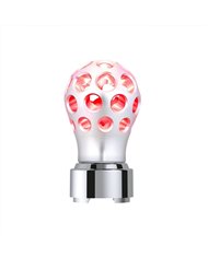 UP71090-Thread-On Annodized Phoenix Style Ball Gearshift Knob With LED 9/10 Speed Adapter-Red LED