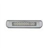 UP110204-Chrome License Plate Light With White LED Backup Light - White LED/Clears Lens