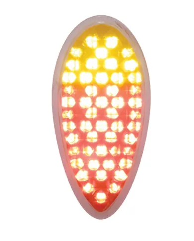 UP37966-51 LED Duo Auxiliary/Utility Light - Red/Amber LED With Clear Lens
