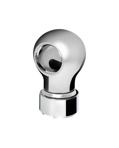 UP71159-Thread-On Charlotte Style Gearshift Knob With 9/10 Speed Adapter-Chrome