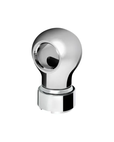 UP71159-Thread-On Charlotte Style Gearshift Knob With 9/10 Speed Adapter-Chrome
