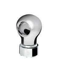 UP71159-Thread-On Charlotte Style Gearshift Knob With 9/10 Speed Adapter-Chrome