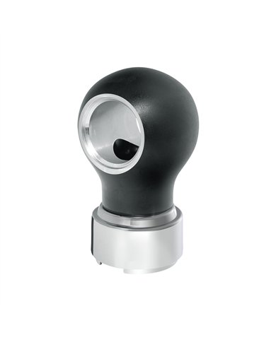 UP71161-Thread-On Charlotte Style Gearshift Knob With 9/10 Speed Adapter-Matte Black