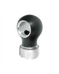 UP71161-Thread-On Charlotte Style Gearshift Knob With 9/10 Speed Adapter-Matte Black