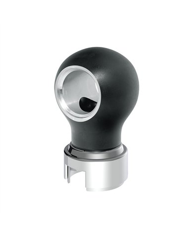UP71162-Thread-On Charlotte Style Gearshift Knob With 13/15/18 Speed Adapter-Matte Black