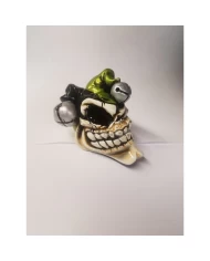 Jester Skull Bone Green Hat Jester Skull Bone Green Hat