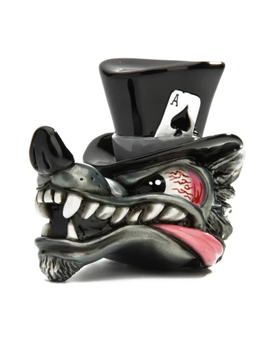 Wolf in Top Hat - Black