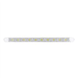 UP38005-10 LED 9" Dual Function Light Bar - White LED/Clear Lens