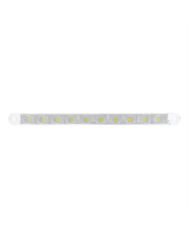 UP38005-10 LED 9" Dual Function Light Bar - White LED/Clear Lens