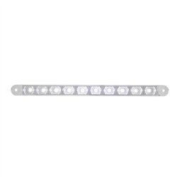 UP38005-10 LED 9" Dual Function Light Bar - White LED/Clear Lens