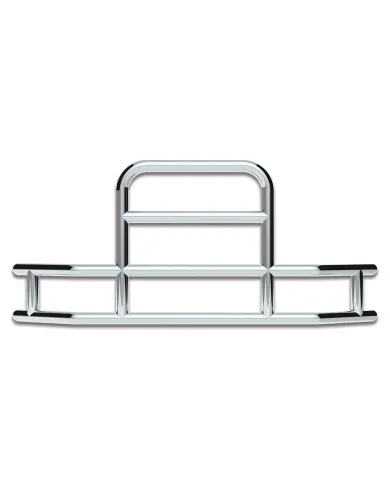 UP80050-HighwayShield I85-304 Stainless Steel Grille Guard & Bracket Kit For 2003-2017 Volvo VNL