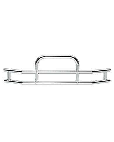 UP80136-HighwayShield I15-304 Stainless Steel Grille Guard & Bracket Kit For 2018-2024 Volvo VNL